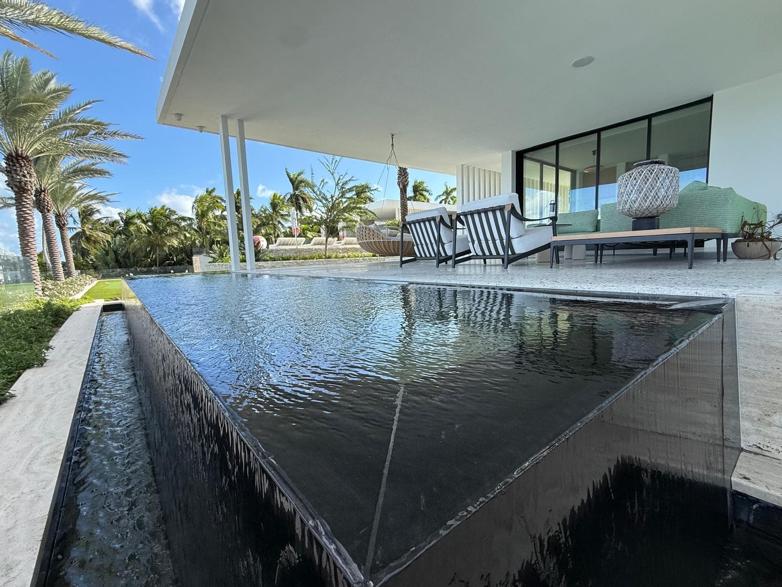 Corner shot of pool